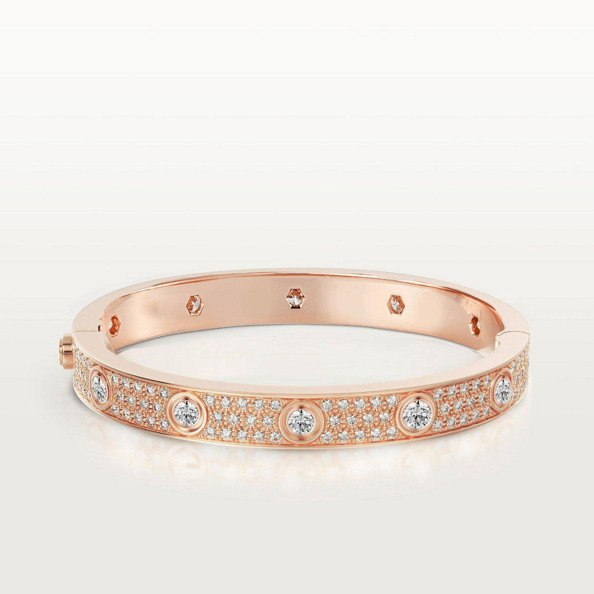 Dream LOVE BRACELET 6.1MM DIAMOND-PAVED 10 BIG DIAMONDS