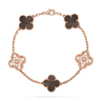 [Dream ]New CLOVER 5 MOTIF GRAY MOP BRACELET COLLECTION