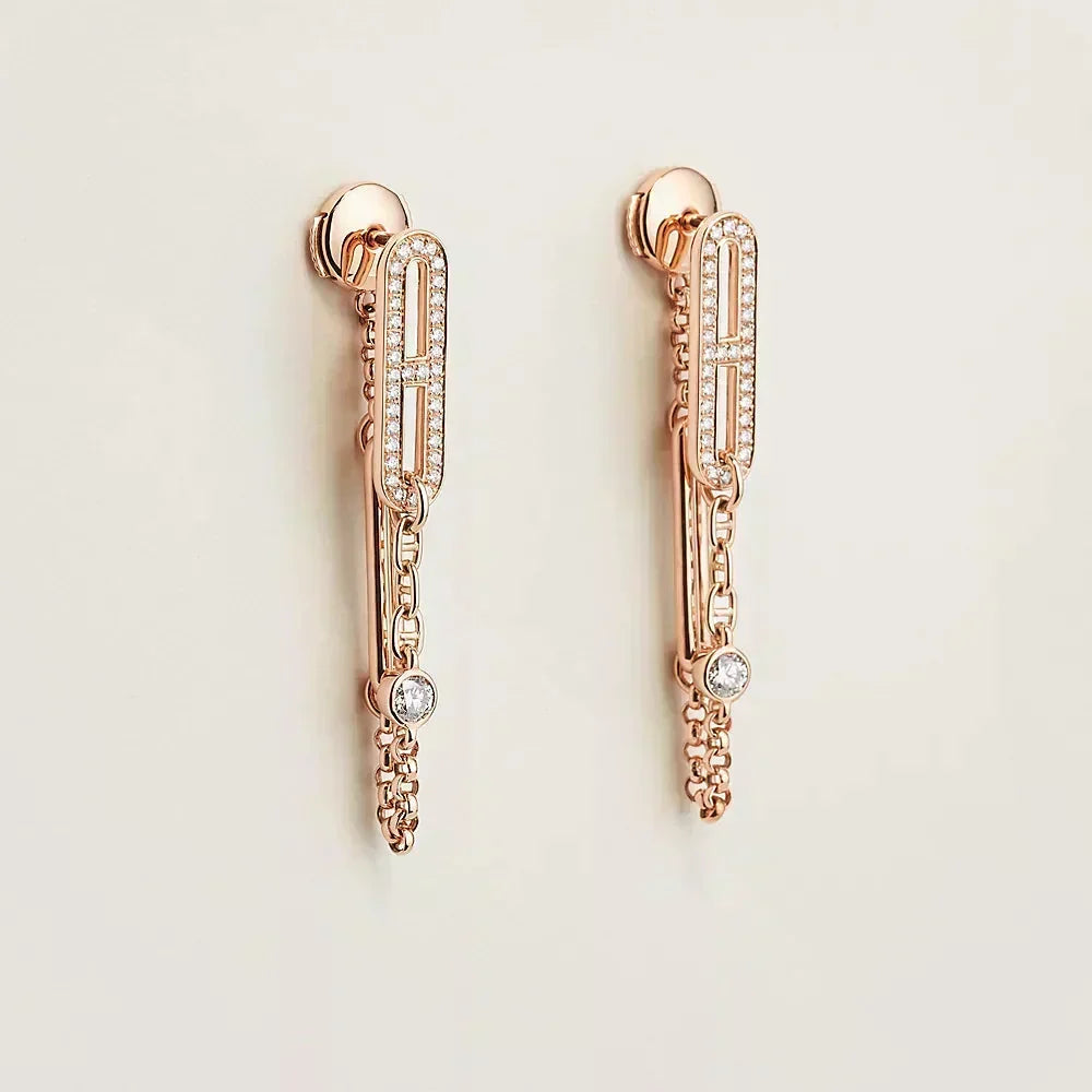 Dream CHAINE CHAOS DIAMOND DROP EARRINGS