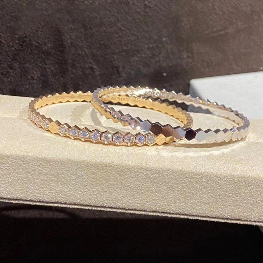 Dream BEE LOVE GOLD BRACELET FULL DIAMOND