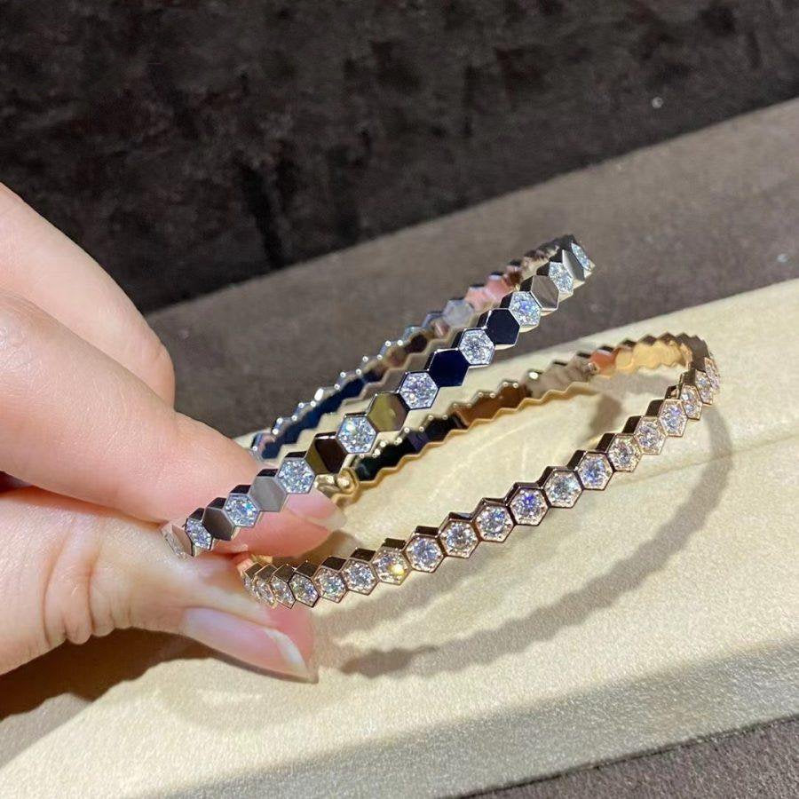 Dream BEE LOVE GOLD BRACELET FULL DIAMOND