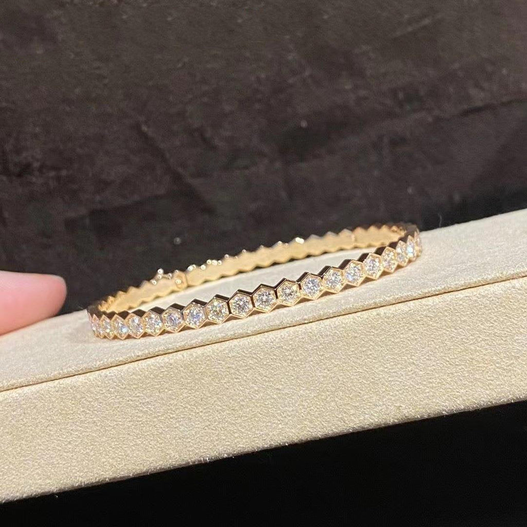 Dream BEE LOVE GOLD BRACELET FULL DIAMOND