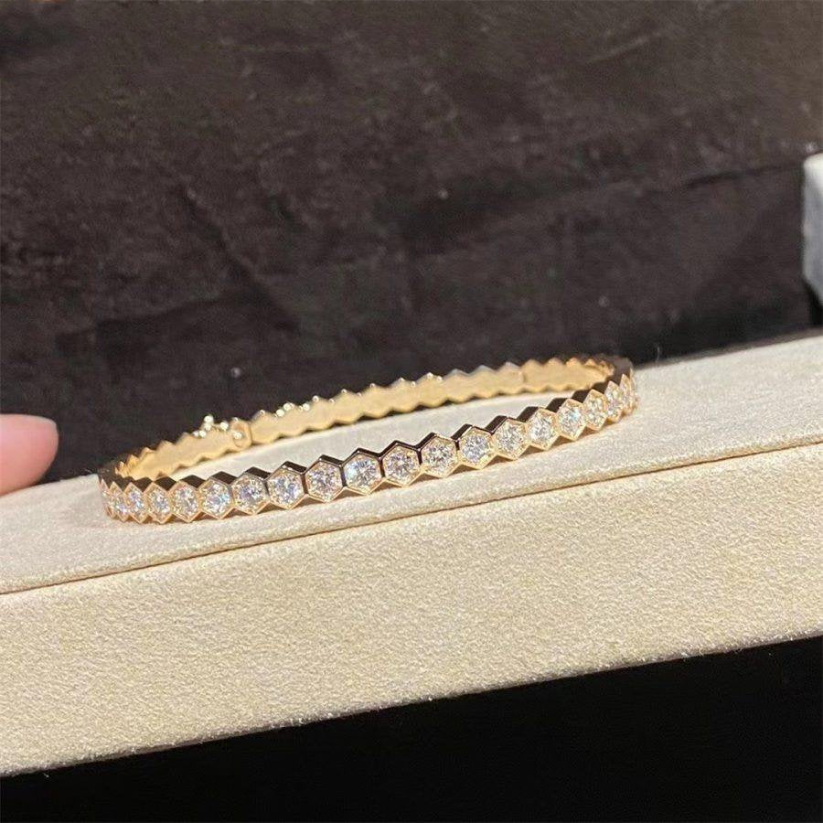 Dream BEE LOVE GOLD BRACELET FULL DIAMOND