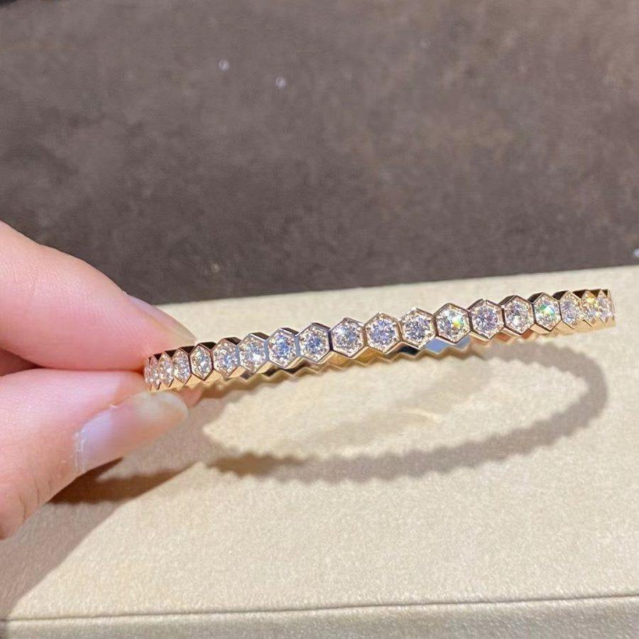 Dream BEE LOVE GOLD BRACELET FULL DIAMOND