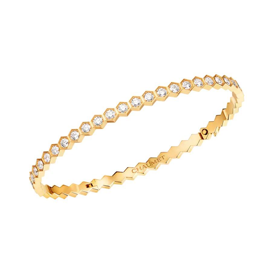 DREAM BEE LOVE GOLDARMBAND VOLLBESATZT MIT DIAMANTEN