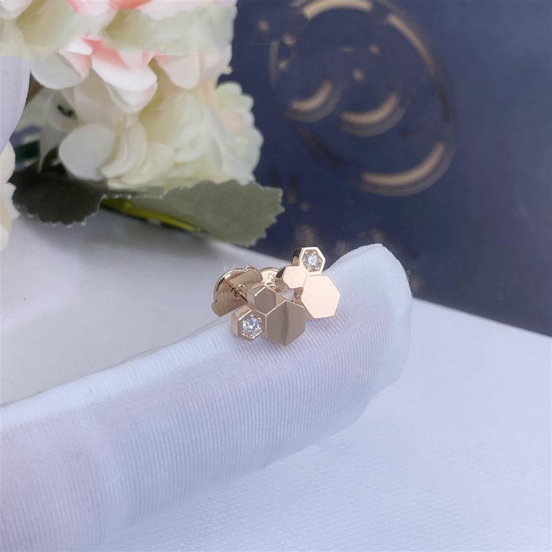 TRAUM BIE LIEBE ROSÉGOLD DIAMANT OHRRINGE