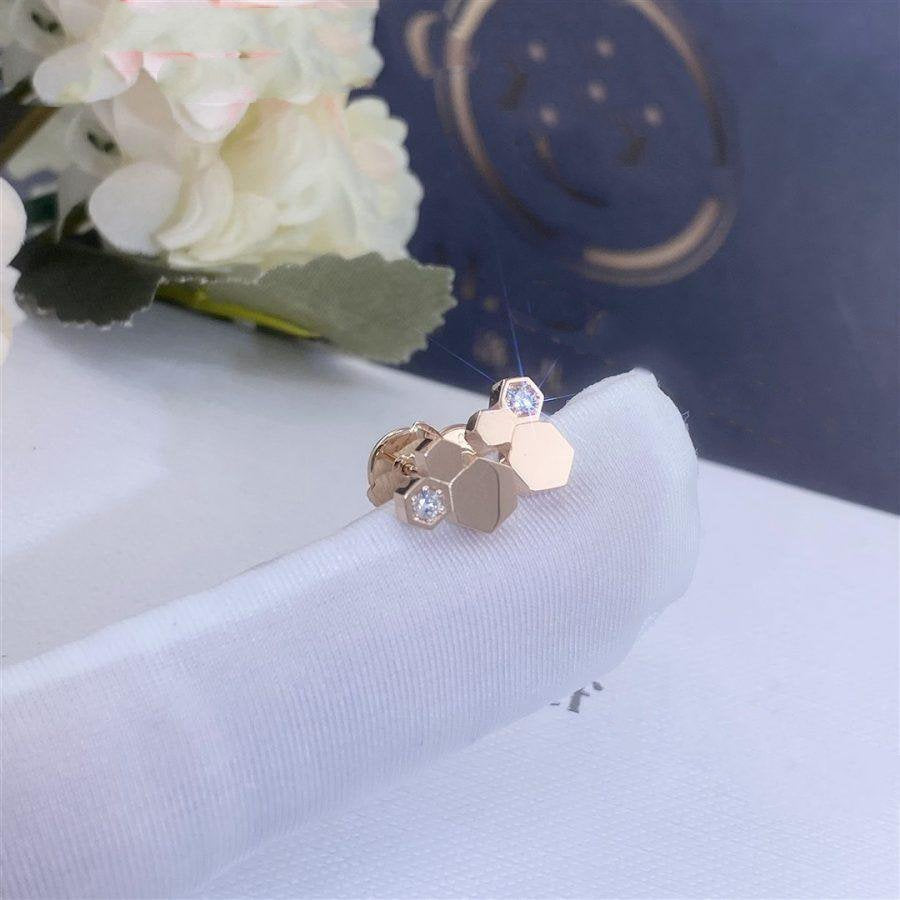 TRAUM BIE LIEBE ROSÉGOLD DIAMANT OHRRINGE