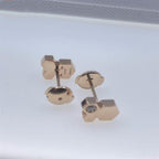 Dream BEE LOVE PINK GOLD DIAMOND EARRINGS