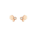 Dream BEE LOVE PINK GOLD DIAMOND EARRINGS