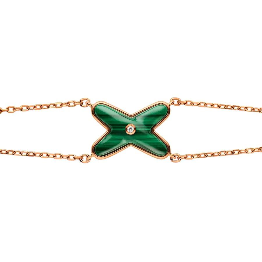 Dream JEUX BRACELET MALACHITE PINK GOLD 1 DIAMOND