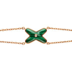 Dream JEUX BRACELET MALACHITE PINK GOLD 1 DIAMOND