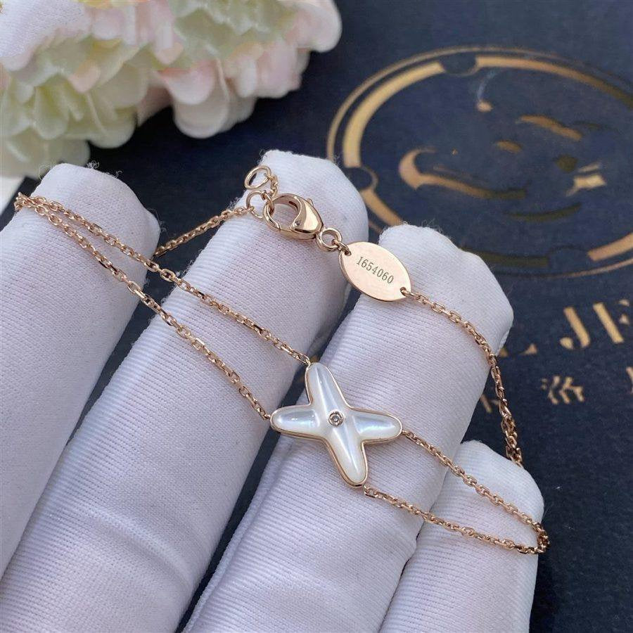 Dream JEUX BRACELET WHITE MOP PINK GOLD 1 DIAMOND