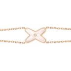 Dream JEUX BRACELET WHITE MOP PINK GOLD 1 DIAMOND