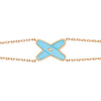 Dream JEUX ARMBAND TÜRKIS ROSÉGOLD 1 DIAMANT