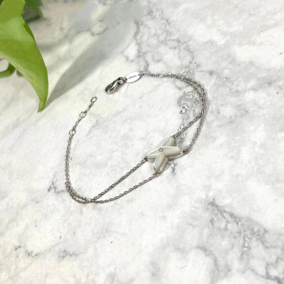 Dream JEUX BRACELET WHITE MOP SILVER 1 DIAMOND