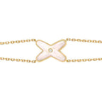 Dream JEUX BRACELET WHITE MOP GOLD 1 DIAMOND