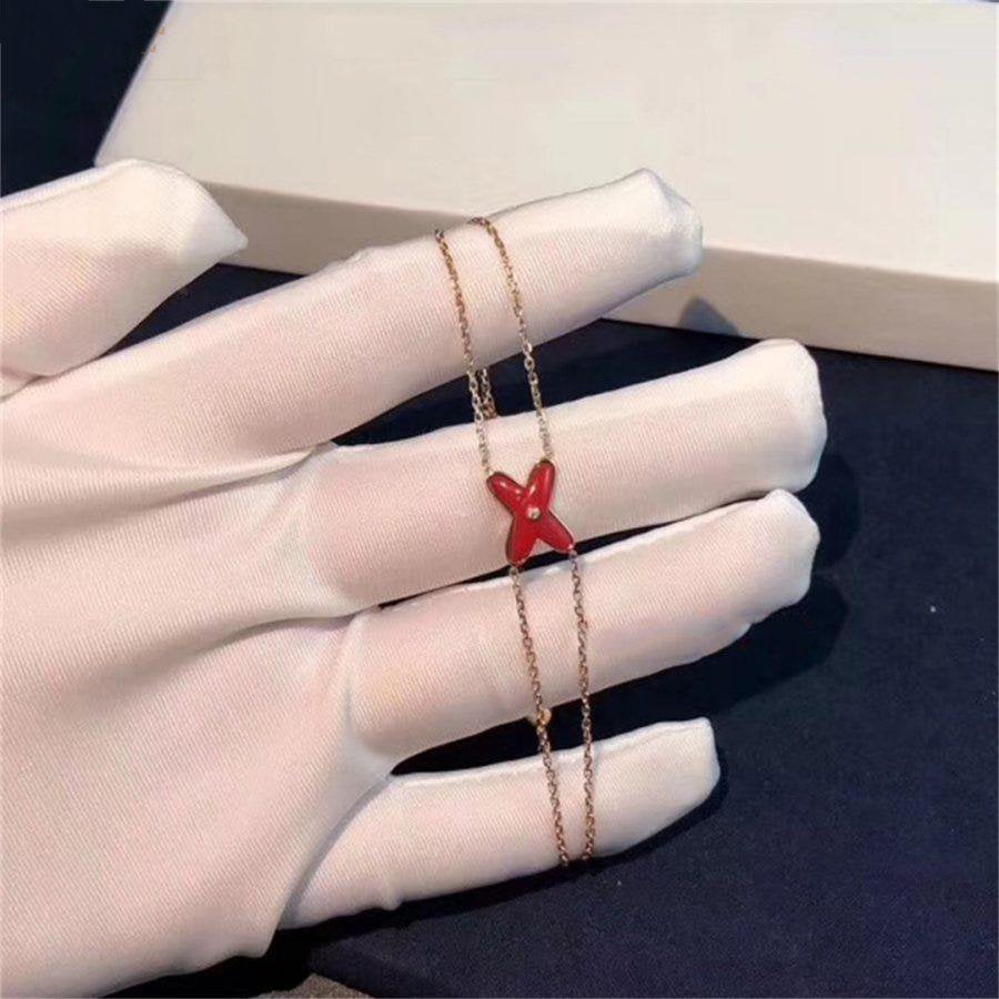 Dream JEUX BRACELET CARNELIAN PINK GOLD 1 DIAMOND