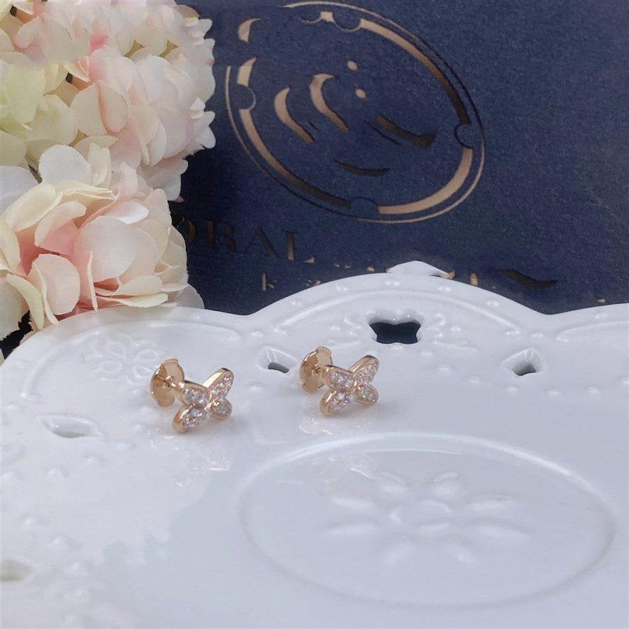 TRAUMHAFTE JEUX DE PINK GOLD DIAMANT-OHRRINGE