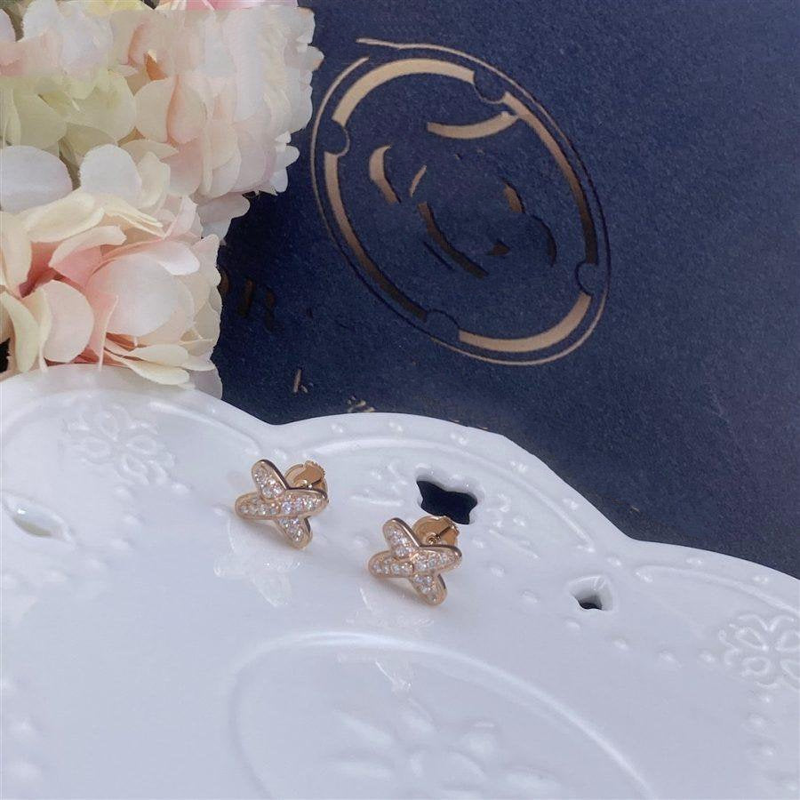 TRAUMHAFTE JEUX DE PINK GOLD DIAMANT-OHRRINGE