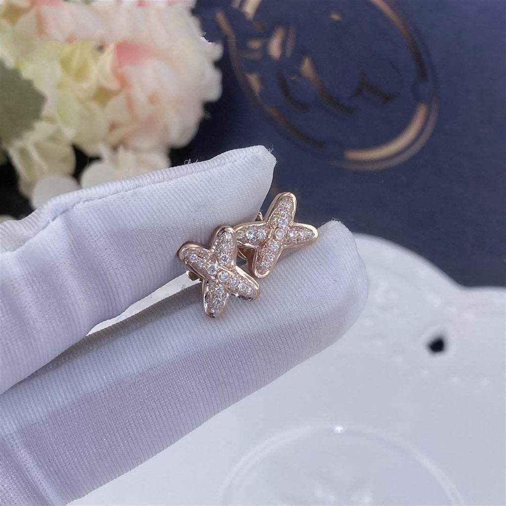 TRAUMHAFTE JEUX DE PINK GOLD DIAMANT-OHRRINGE