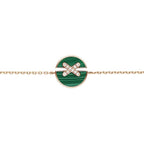 Dream JEUX DE BRACELET MALACHITE PINK GOLD DIAMONDS