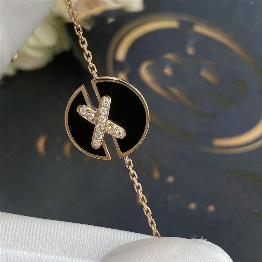 Dream ARMBAND-SET ONYX ROSÉGOLD DIAMANT