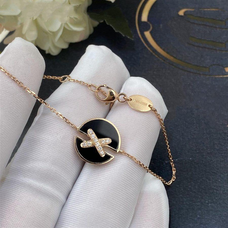 Dream ARMBAND-SET ONYX ROSÉGOLD DIAMANT