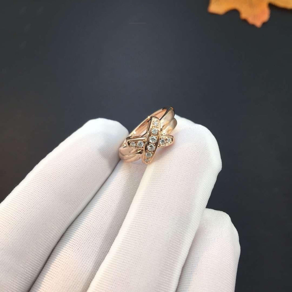 Traumhafter JEUX DE PINK GOLD DIAMANT-RING