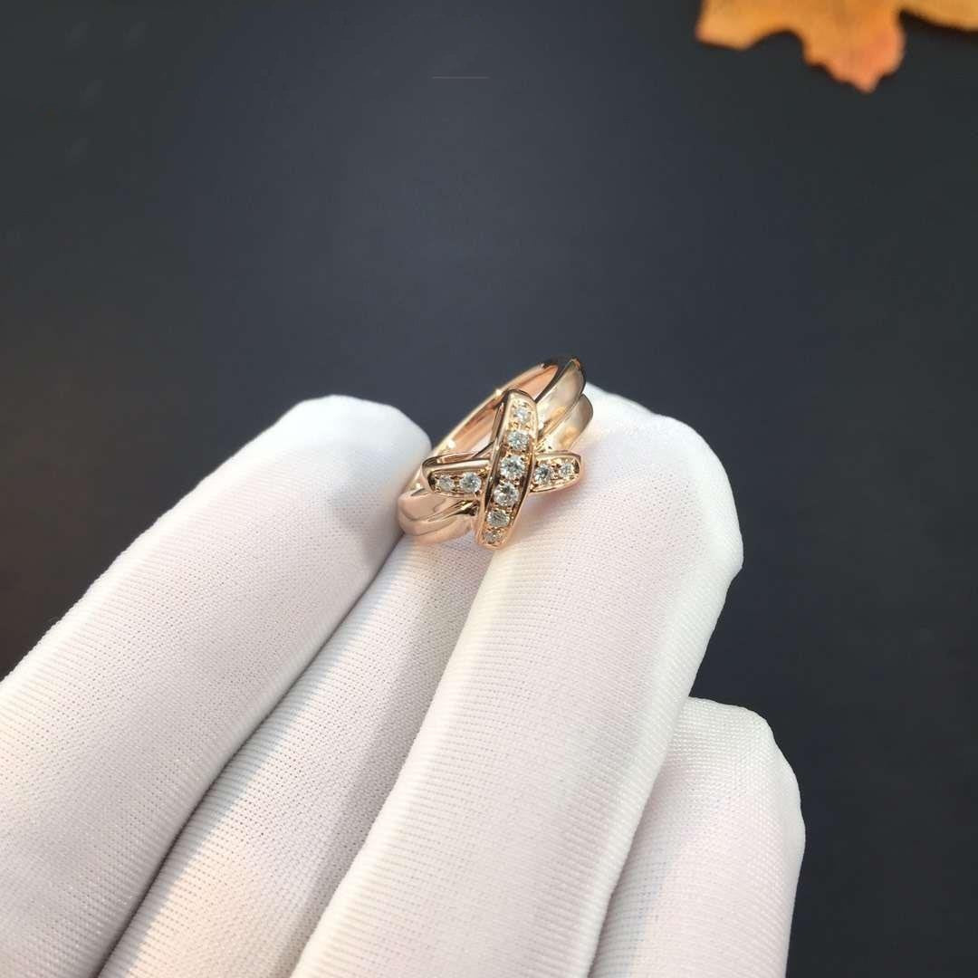 Traumhafter JEUX DE PINK GOLD DIAMANT-RING