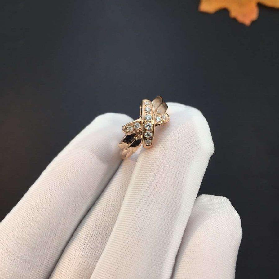 Traumhafter JEUX DE PINK GOLD DIAMANT-RING