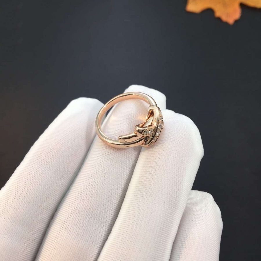 Traumhafter JEUX DE PINK GOLD DIAMANT-RING