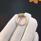 Traumhafter JEUX DE PINK GOLD DIAMANT-RING
