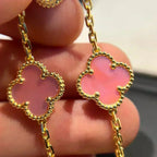[Dream ]Neue CLOVER 5 MOTIVE ARMBAND-KOLLEKTION AUS ROSA PERLMUTT