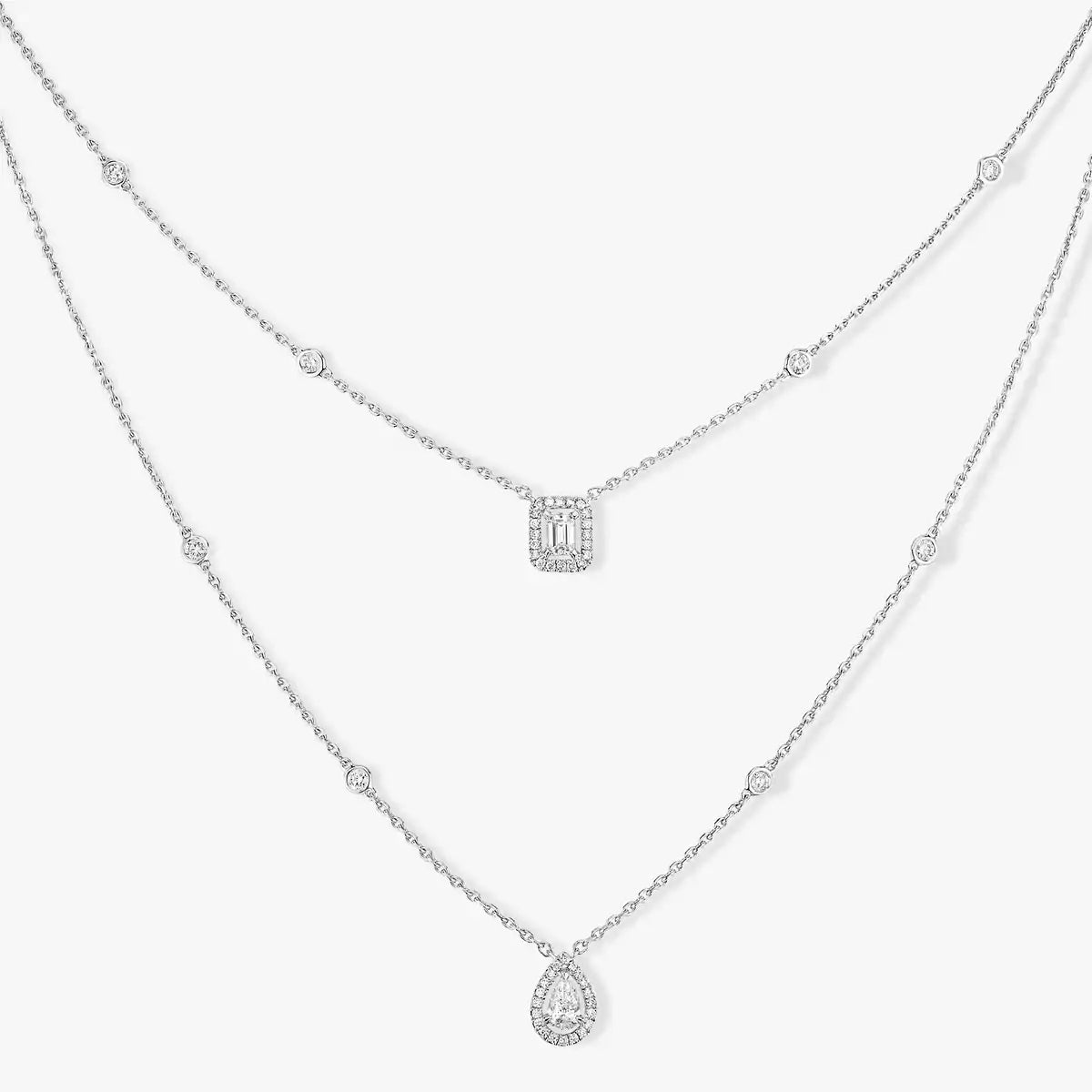[Dream]Diamantkette Mein Zwilling 2 Reihen