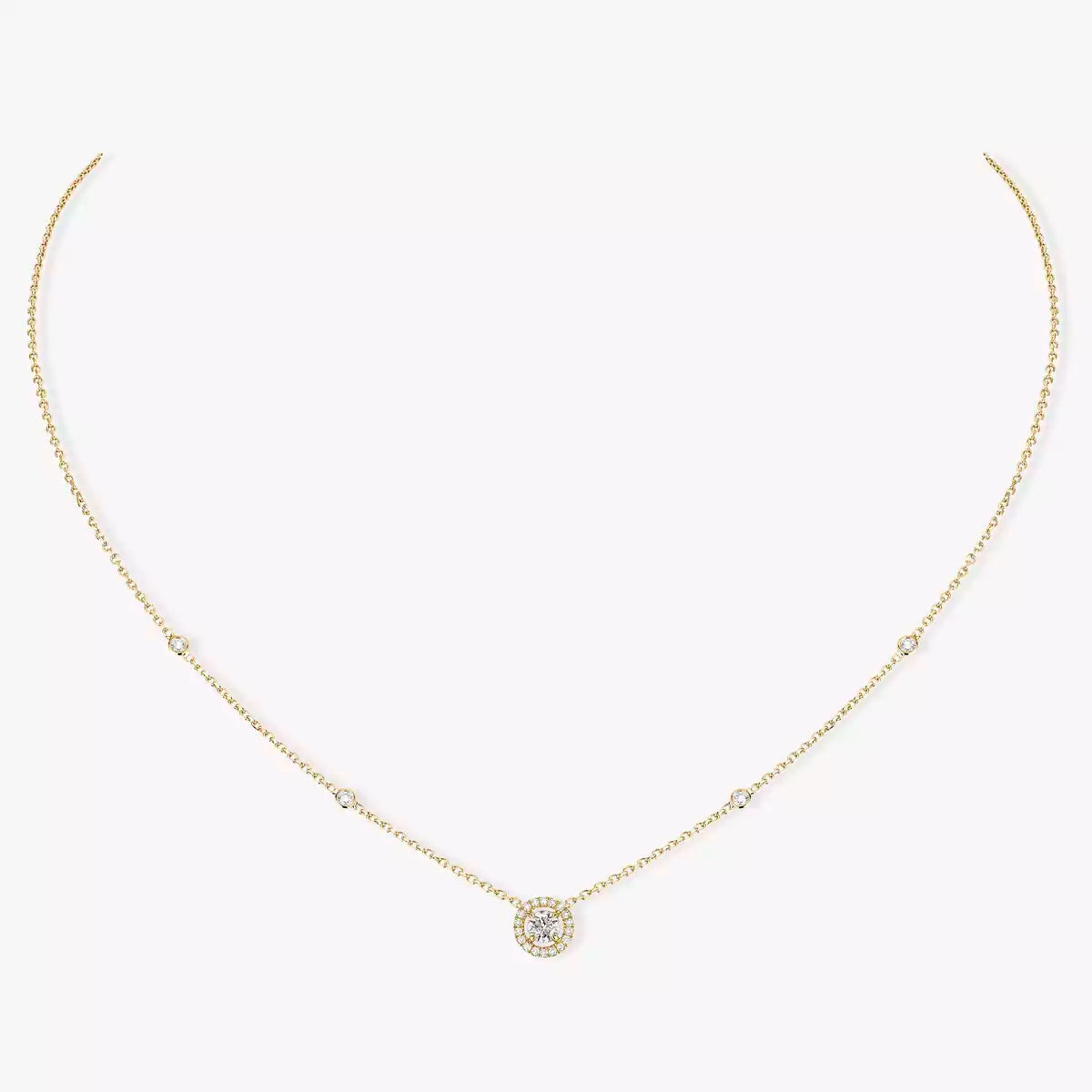 [Dream]Diamond Necklace 0,20ct Brilliant Shape Joy
