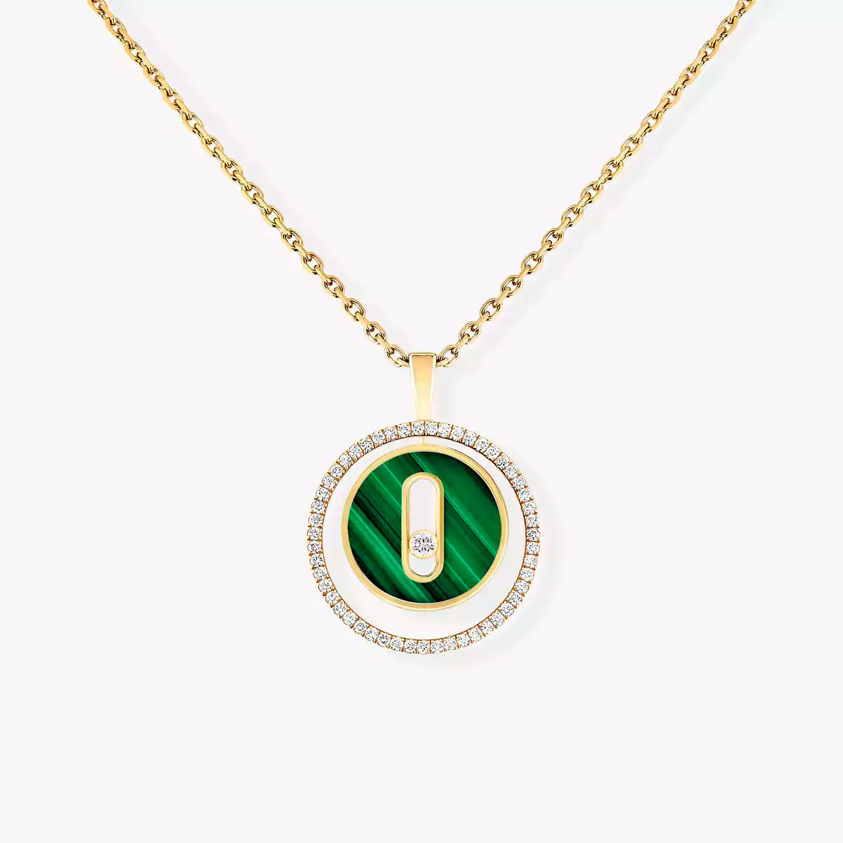 [Dream]Lucky Move Diamond Necklace in Rose Gold and White Mother-of-Pearl