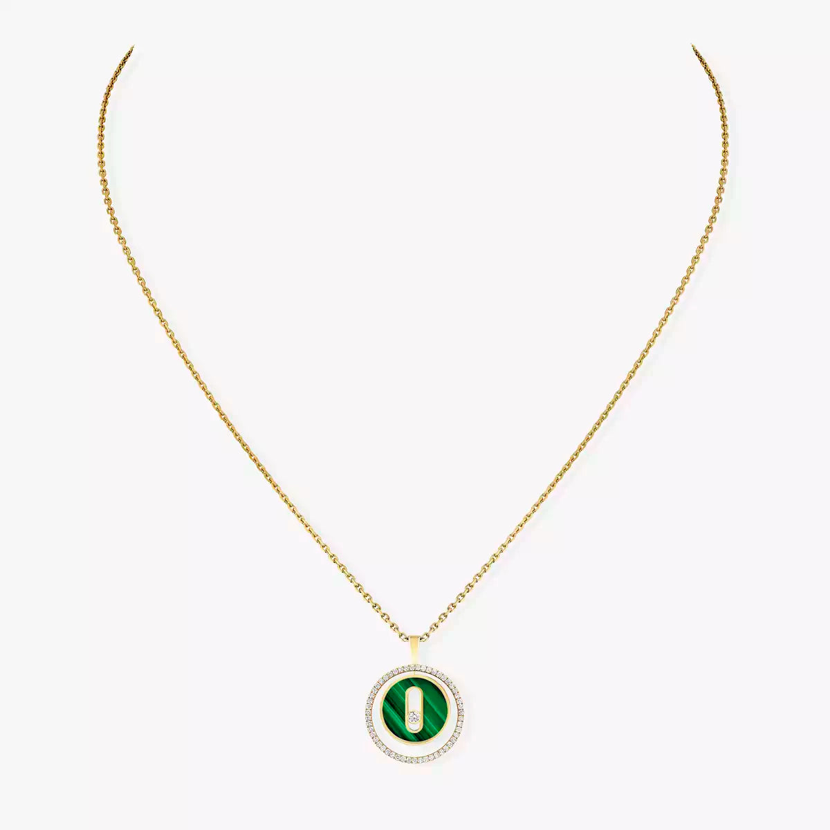 [Dream]Lucky Move Diamond Necklace in Rose Gold and White Mother-of-Pearl