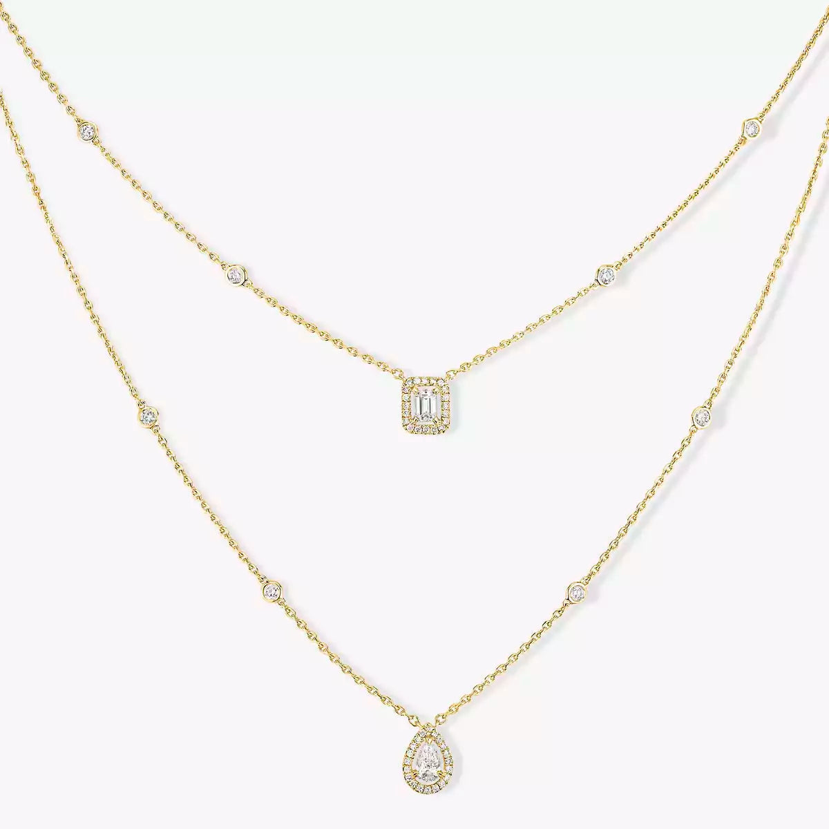 [Dream]Diamond Necklace My Twin 2 Rows
