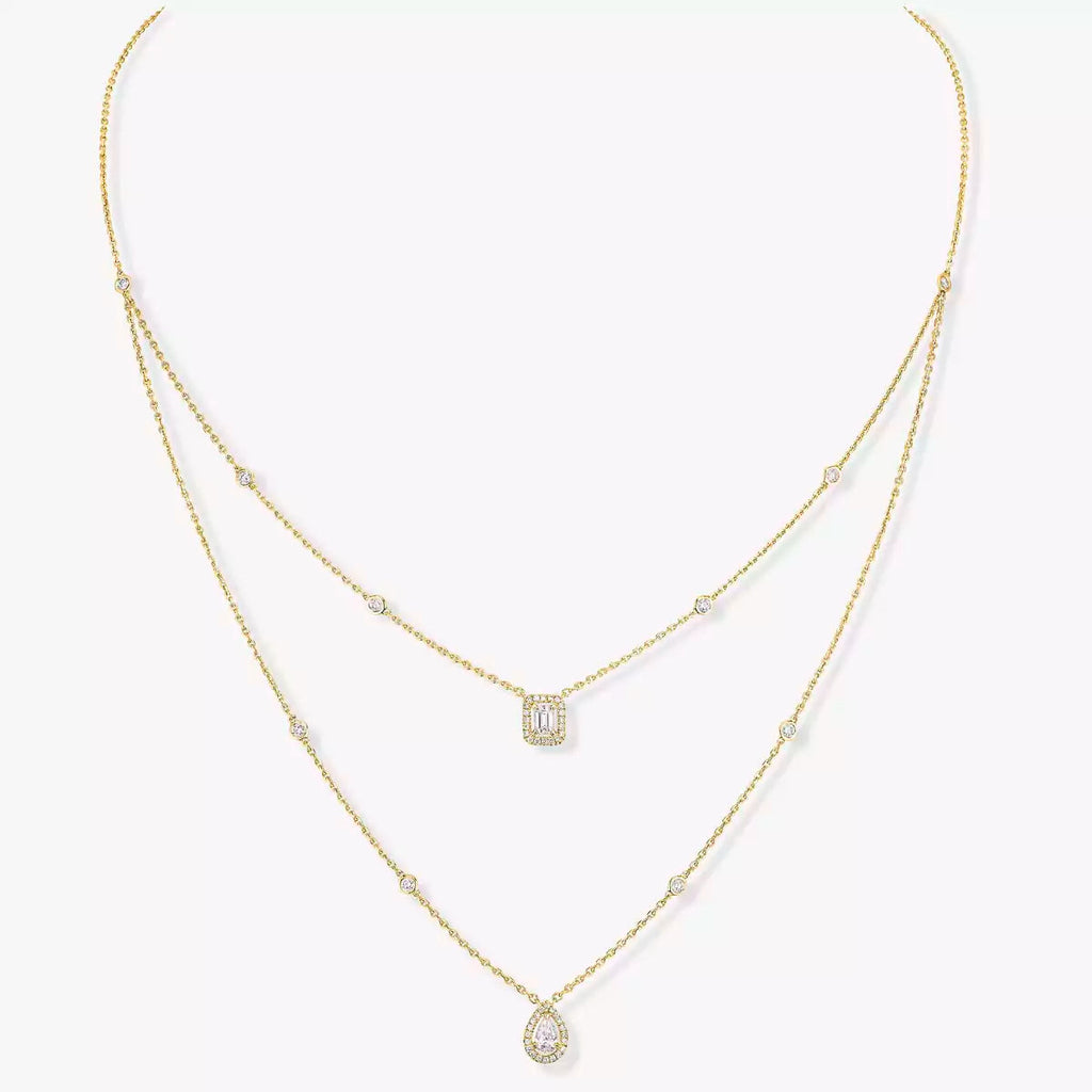 [Dream]Diamantkette Mein Zwilling 2 Reihen
