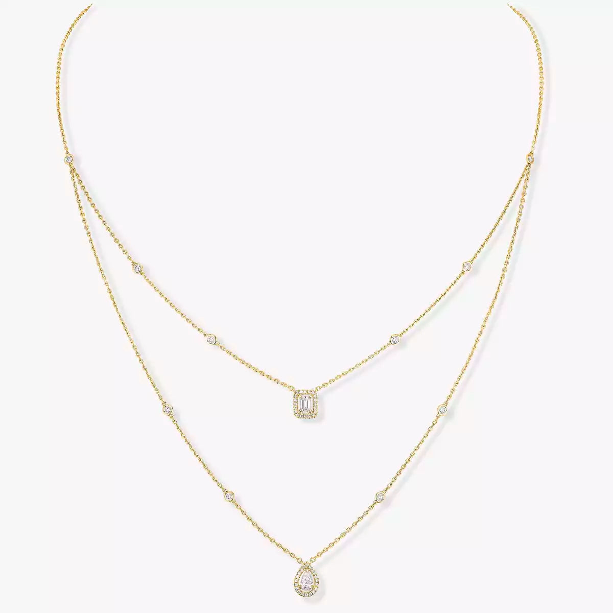 [Dream]Diamantkette Mein Zwilling 2 Reihen