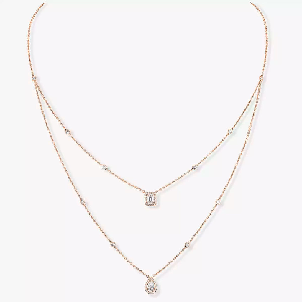 [Dream]Diamantkette Mein Zwilling 2 Reihen