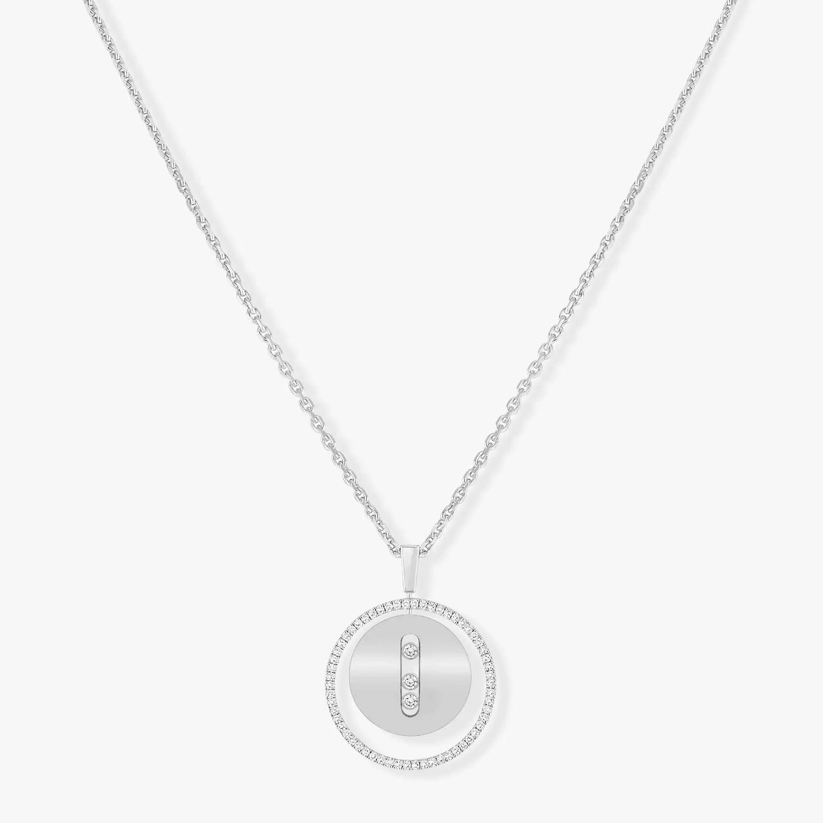 [Dream]LUCKY MOVE MM SILVER DIAMOND NECKLACE