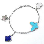 ドリーム LUCKY SPRING シルバーブレスレット 4モチーフ