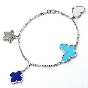 Dream LUCKY SPRING SILBERARMBAND 4 MOTIVE