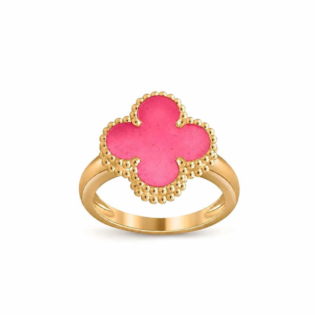 [Dream]NEW CLOVER PINK ENAMEL RINGS