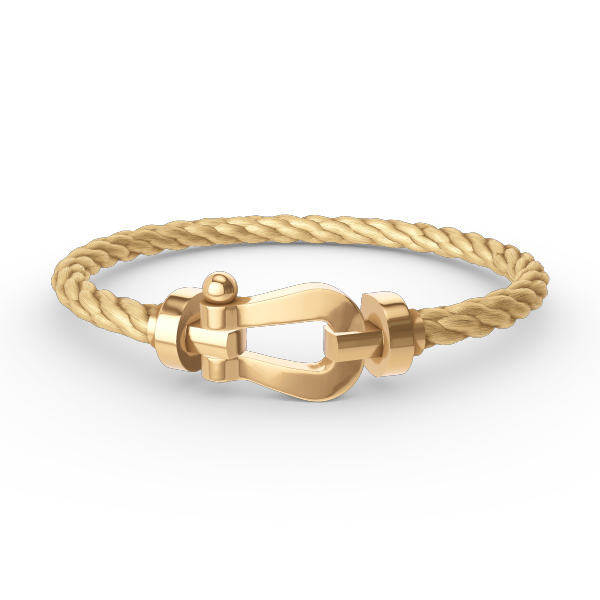 Dream FORCE LARGE HORSESHOE NO DIAMOND BRACELET GOLD