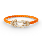 Dream FORCE LARGE HORSESHOE FULL DIAMOND BRACELET GOLD