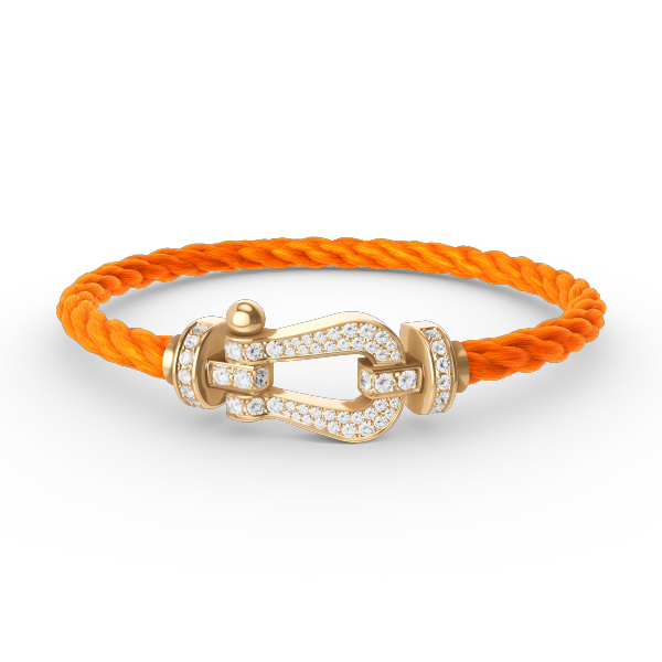 Dream FORCE LARGE HORSESHOE FULL DIAMOND BRACELET GOLD