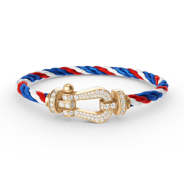 Dream FORCE LARGE HORSESHOE FULL DIAMOND BRACELET GOLD