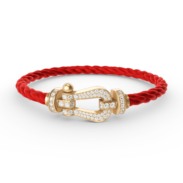 Dream FORCE LARGE HORSESHOE FULL DIAMOND BRACELET GOLD